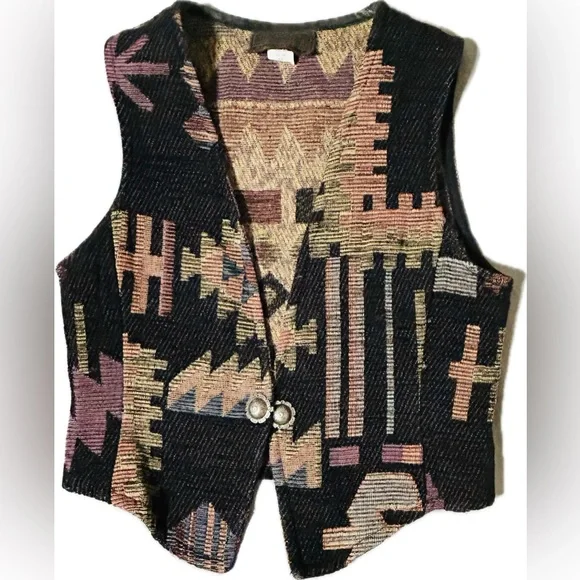 Vintage Rough Rider Circle T Western Vest Size Small - Picture 4 of 11